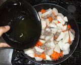 大根ひき肉の煮物♪簡単胃腹部の膨満感痛み作り方6写真