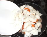 大根ひき肉の煮物♪簡単胃腹部の膨満感痛み作り方5写真