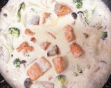 鮭とブロッコリーの極旨クリームパスタ作り方7写真