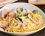 鮭とブロッコリーの極旨クリームパスタ作り方9写真