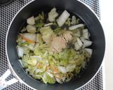 白菜漬けアレンジ☆簡単酸辣湯スープ。作り方1写真