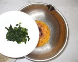 野沢菜もち麦のお好み焼き♪簡単腸活善玉菌作り方4写真