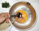 野沢菜もち麦のお好み焼き♪簡単腸活善玉菌作り方3写真