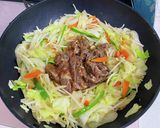 牛肉のジンギスカン風作り方4写真