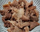 牛スジの八丁味噌煮込み❨(@≧↺≦@)❩作り方1写真