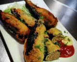 茄子の挟み揚げ〜w❨(@≧↺≦@)❩V作り方5写真