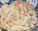 甘めマカロニサラダ〜お好み焼き定食にぜひ作り方5写真