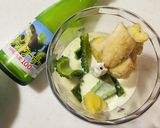 ゴーヤとバナナの沖縄風スムージー作り方1写真