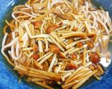 〜山茶茸とわかめ蕎麦〜作り方3写真