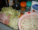 パパの焼きうどん ☆.。.:*・゚作り方1写真