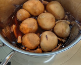 減塩 冷凍里芋とイカの煮物 簡単作り方3写真