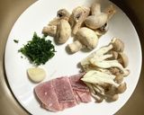 1食¥120 キノコのパスタ作り方1写真