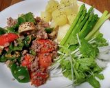 ピーマン肉詰めが面倒w合いびき肉と野菜炒作り方9写真