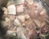 ナスときのこと鶏肉の胡麻味噌炒め＆スープ作り方4写真