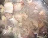ナスときのこと鶏肉の胡麻味噌炒め＆スープ作り方5写真