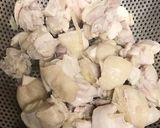 ナスときのこと鶏肉の胡麻味噌炒め＆スープ作り方7写真