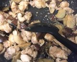 ナスときのこと鶏肉の胡麻味噌炒め＆スープ作り方13写真