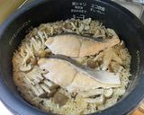 天然生鮭の炊き込みごはん作り方6写真