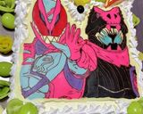 仮面ライダーリバイス☆ケーキキャラチョコ作り方11写真