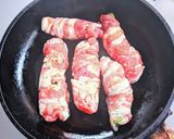 オクラのチーズ肉巻き柚子胡椒ポン酢炒め作り方9写真