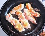 オクラのチーズ肉巻き柚子胡椒ポン酢炒め作り方10写真