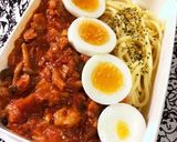 具たっぷり！辛味トマトクリームパスタ作り方9写真