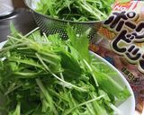 水菜サラダ☆ポークビッツレモン風味作り方1写真