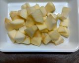 【式根島給食】りんごとヨーグルトのケーキ作り方1写真
