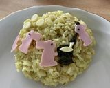 大きなライスキャンバス　#お月見カレー　作り方7写真