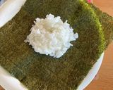 塩辛とチーズと大葉のおにぎらず作り方1写真