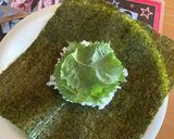 塩辛とチーズと大葉のおにぎらず作り方3写真