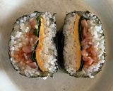 塩辛とチーズと大葉のおにぎらず作り方8写真