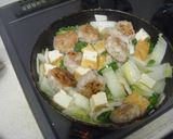 鶏肉団子のオイスター白菜あんかけ作り方4写真