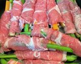 味付け簡単、三色野菜のくるくる肉巻き作り方3写真