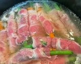 味付け簡単、三色野菜のくるくる肉巻き作り方5写真