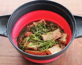 レンジで簡単♪空心菜と厚揚げの明太煮作り方4写真