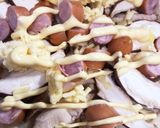 簡単☆椎茸とウィンナーのピザ作り方1写真