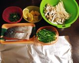 簡単☆秋鮭ときのこのホイル焼き作り方1写真