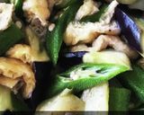 レンチン茄子とオクラと油揚げの出汁煮作り方5写真