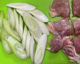 鶏肉とネギの照り焼き作り方1写真