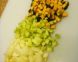 コロコロ野菜のぺペロンピラフ作り方1写真