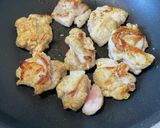 鶏もも肉とキャベツのにんにくいため作り方3写真