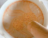 柿とほうれん草の白和え作り方5写真