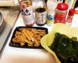 簡単おつまみ　わかめとメンマの炒めもの作り方1写真