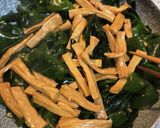 簡単おつまみ　わかめとメンマの炒めもの作り方5写真