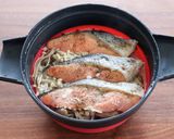 バター香る♪甘塩鮭とキノコの炊き込みご飯作り方5写真