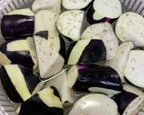 豚こまでゴロンとお肉の中華ナス炒め作り方1写真