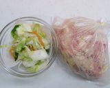 豚肉と白菜漬けのピリ辛ごまソテー作り方1写真