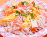 すし太郎で毛ガニのちらし寿司作り方5写真
