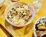簡単、一品♪舞茸と豚ひき肉の甘辛炒り豆腐作り方9写真